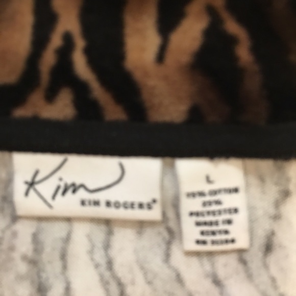 Animal print light weight jacket sz 16 - Picture 4 of 4